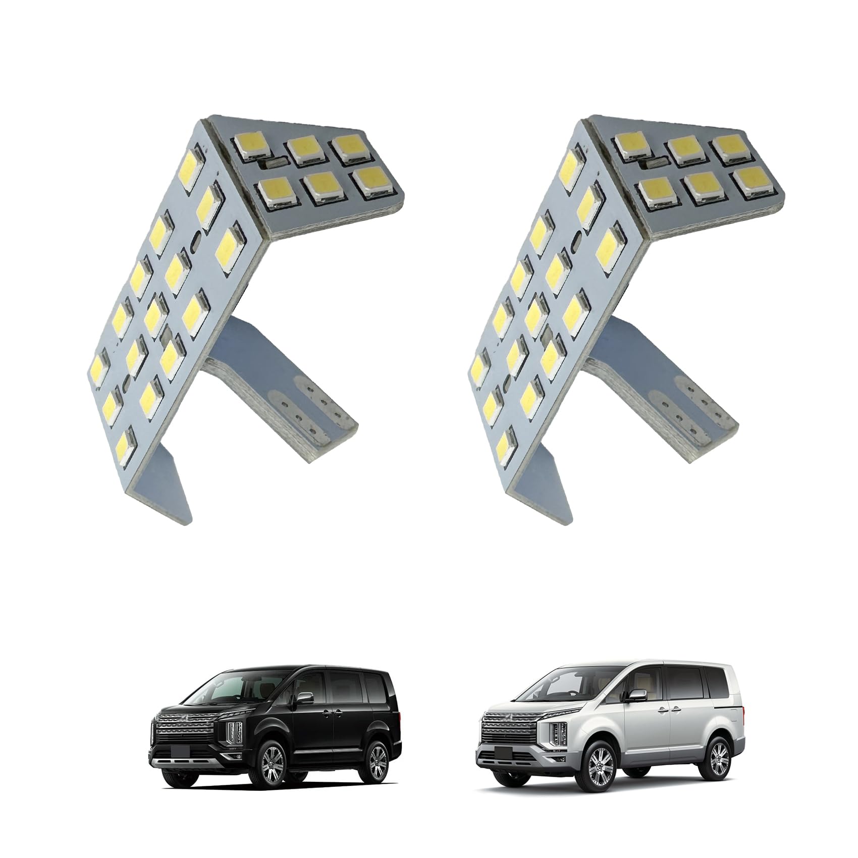 

Светодиодные фонари номерного знака для дизельных автомобилей Mitsubishi Delica D5 (Набор 2) [Использовал] белый