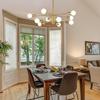 Modern Sputnik Chandeliers Light, 6/8/10/12-Light Chandeliers for Dining Room, Height Adjustable Ceiling Lights Farmhouse Chandelier for Kitchen