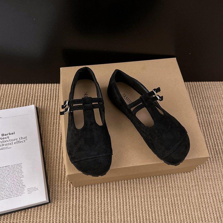 

Вечерний ветер в стиле ретро, туфли Мэри Джейн с носом-пятачком, женская верхняя одежда, весна 2025, платформа на одной педали в стиле мори, туфли бабушки 35