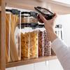 Cutie de depozitare stivuită de 460 ~ 1800 ml Recipiente de bucătărie transparentă Fidea Spaghete Rezervor etanșat Cutii pentru alimente uscate Organizatoare Sticle
