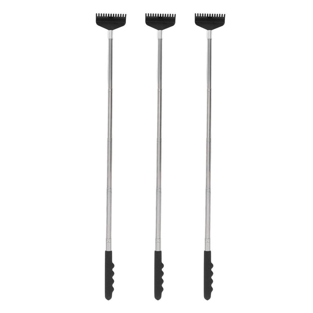 3Pcs Back Scratcher Stainless Steel Portable Point Pressing Extendable Back Scratching Tool