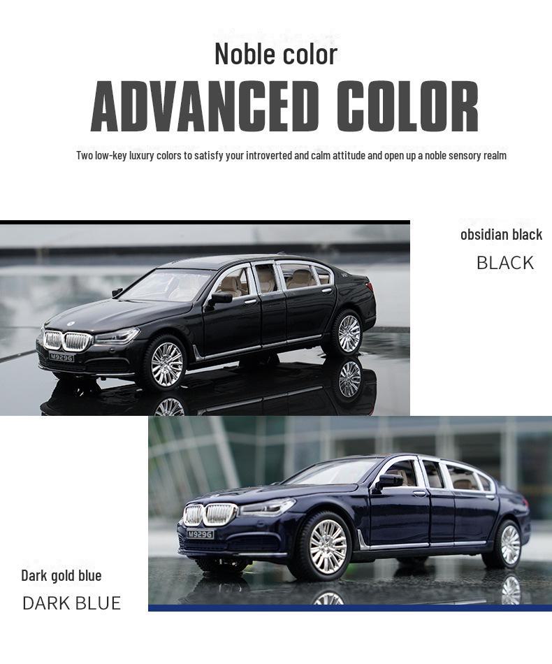 1:24 BMW 760 Extended Six-Door Alloy Model Car with Sound and Light Features