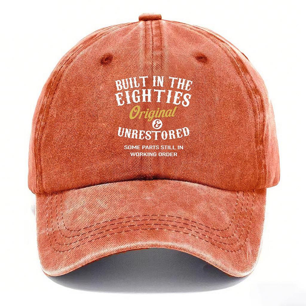 80er Jahre Baseballkappe - gewaschen & verwaschene Dad Hat - Unisex trendige Entenbillenmütze
