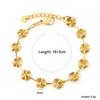 Trendy Hip-hop New Goth Unisex Fashion Bracelet Unique and Creative Irregular Stainless Steel Gold-plated Design Punk Style Gift