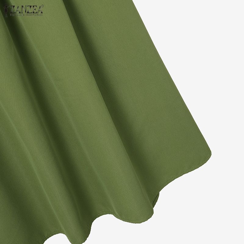 ZANZEA Women Short Sleeve Print Blouse and Long Skirts Summer Two Piece Suit Sets