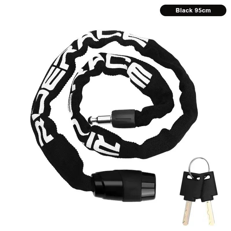 

Portable Motorcycle Lock - 8000lbs Tensile 95cm Chain Dual Keys for Electric Mountain Bikes