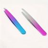 1 Threading Eyebrow Clip Slant Color Titanium Rose Gold Tweezers Eyebrow Plucking Beard Plucking Eyebrow Hair, Beauty Tools