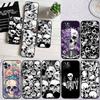 LO87 Skeleton Skull Phone Case for Samsung Galaxy A11 A12 A13 A15 A52S A53 A55 A56 A70 A71 A72 A73 F06 F16 F56 S10 Plus S10e