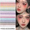 900Pcs Round Face Glitter Gem Stickers Self-Adhesive Crystal Rhinestones Stickers  Festival