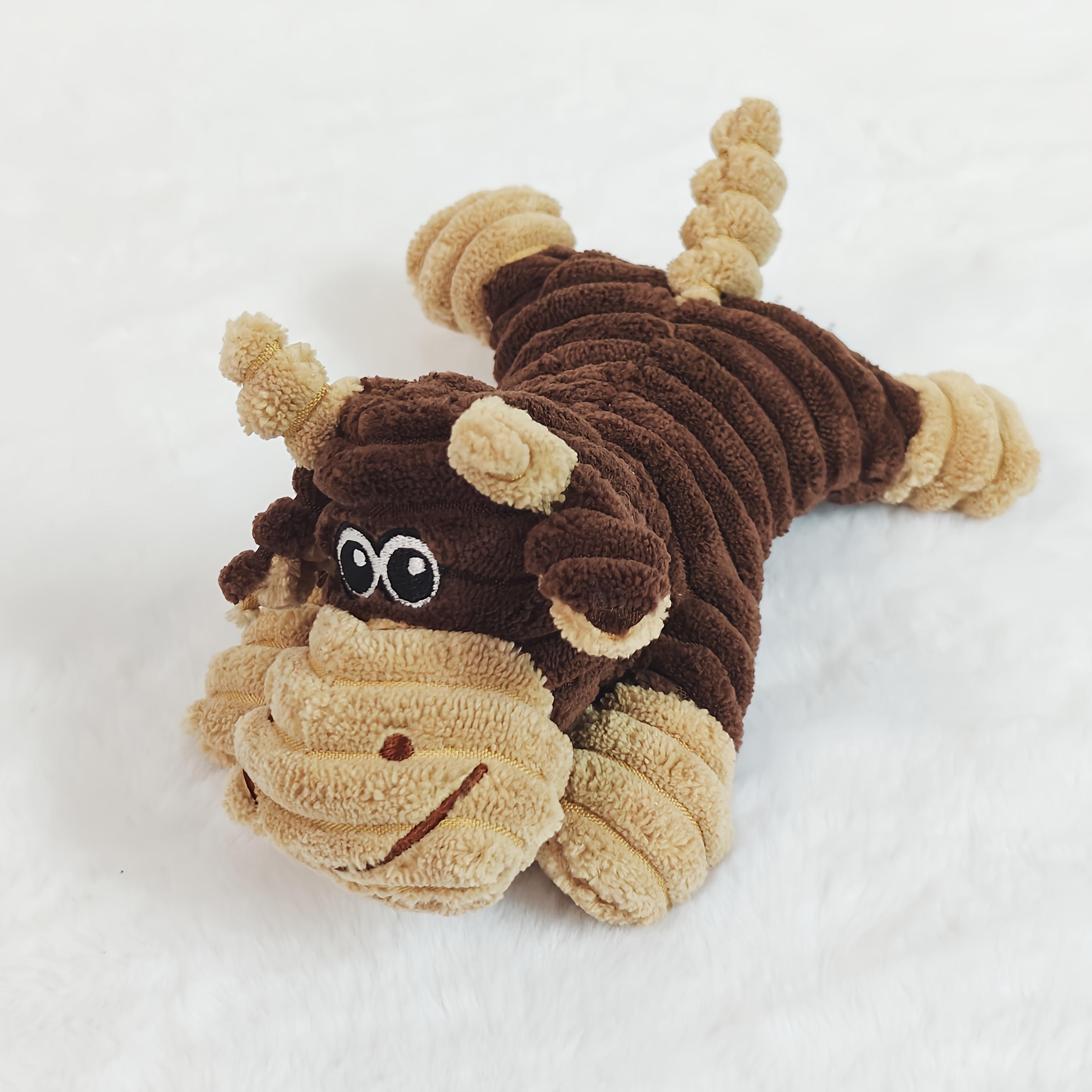 

1pc Plush Dog Toy with Squeakers - Tear-Resistant Chew-Proof Oxford Fabric, Soft Plush Material for Small Dogs - Interactive Teeth Cleaning Toy Cow