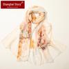 Shanghai Story Women's 100% Mulberry Silk Chiffon Scarf