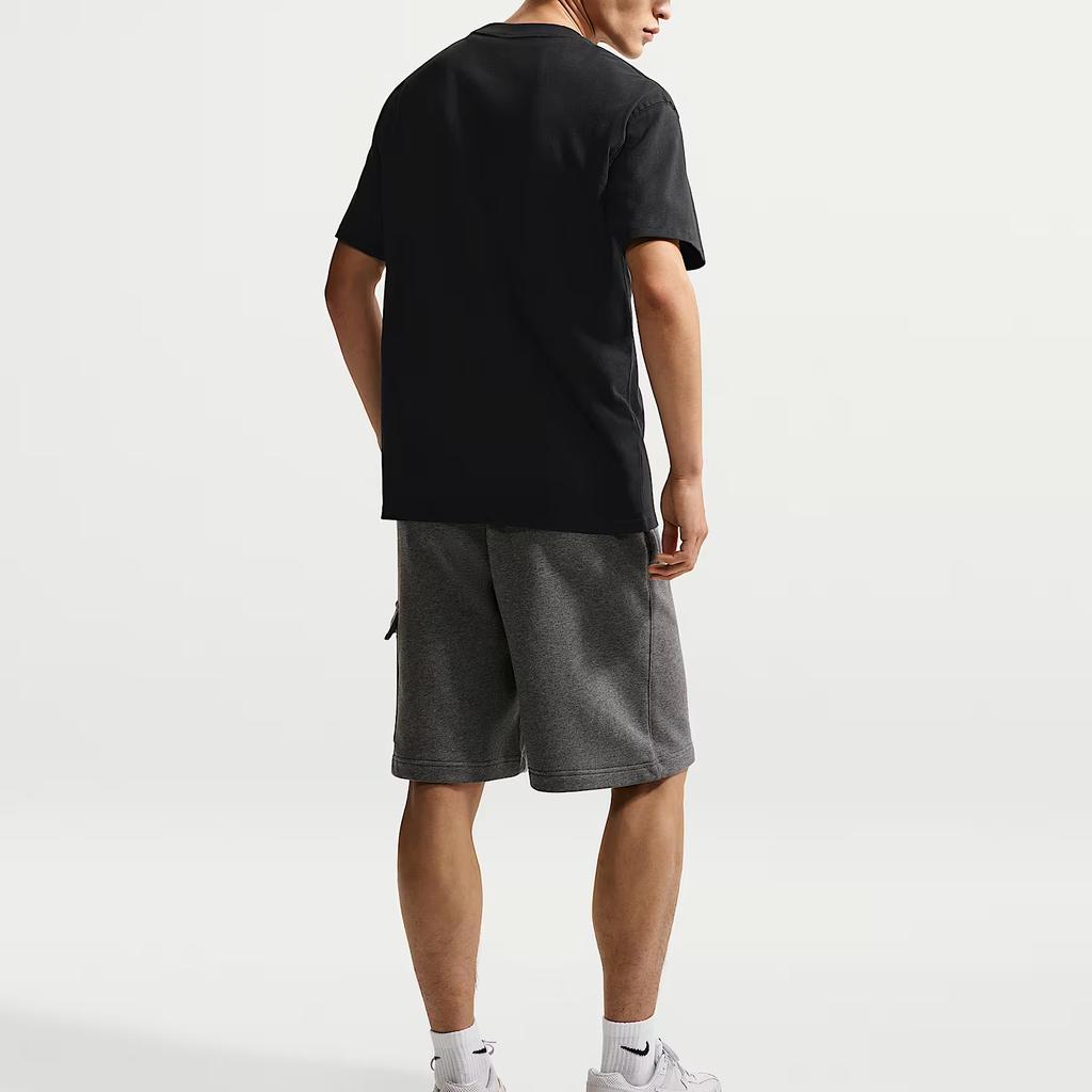 Nike Sportswear T Shirts Men's Black Crew Neck Moderate IH1150-010