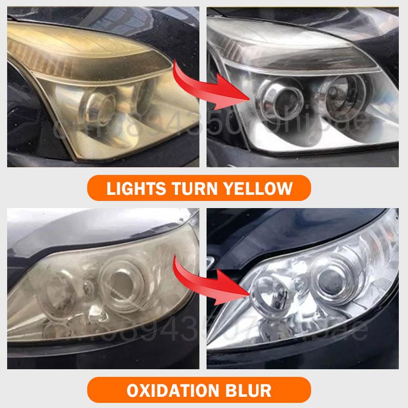 Car Headlight Restoration Polishing Kits Headlamp Scratch Remover Repair Cleaning Paste Remove Oxidation Headlight Polish Liquid