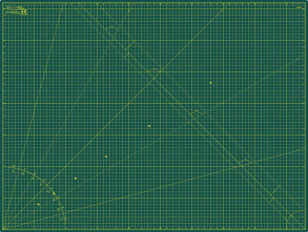 Elan Cutting A0 for Craft Home and Commercial Use Mat, Double-Sided, Inch, Green, Supplies,