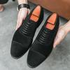Fashion New Arrival Men Pointed Toe Casual Suede Leather Shoes Male Lace Up Oxfords Wedding Dress Formal Flats Footwear Zapatos Hombre