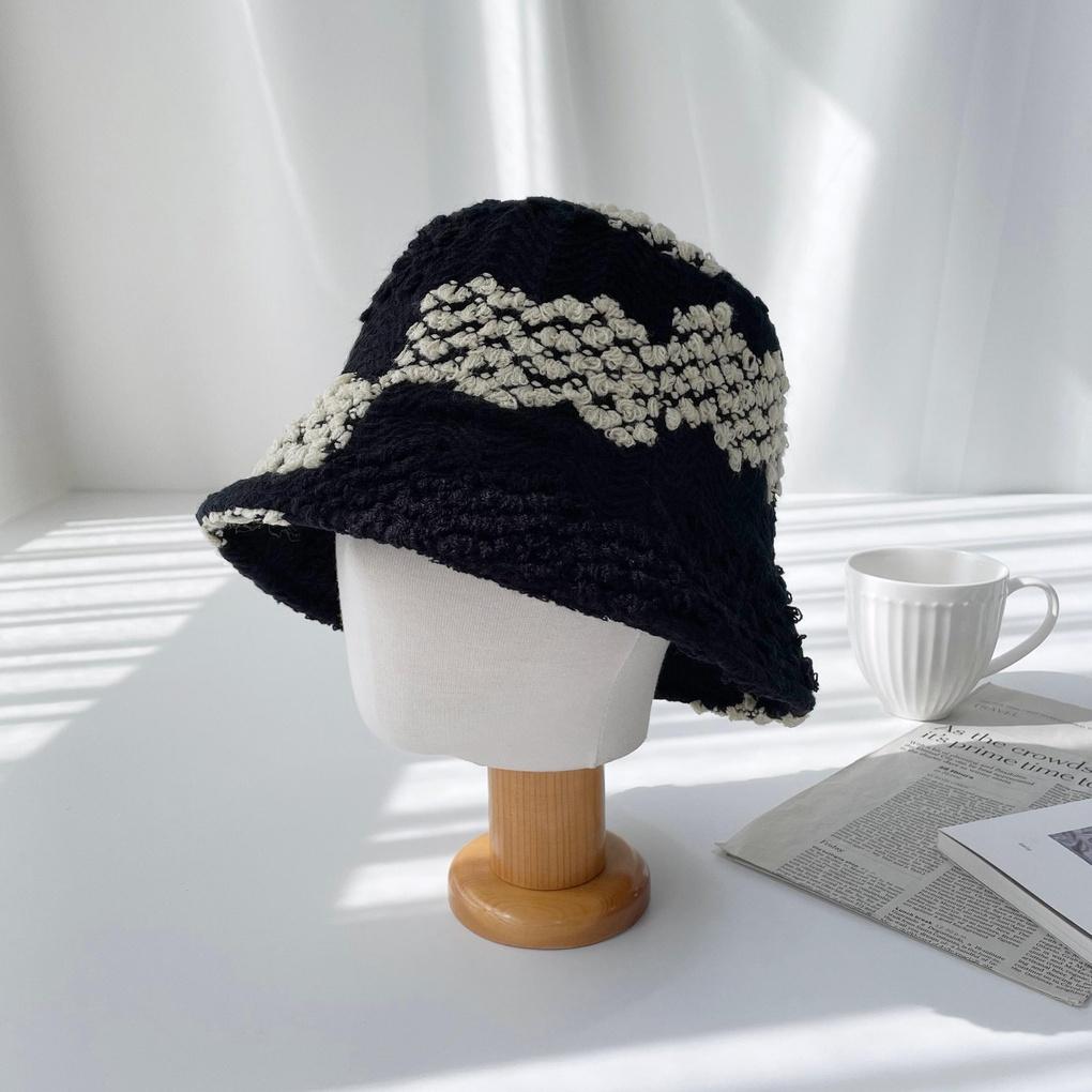 Women's and Men's Daily Knitting Yarn Boro Bucket Hat