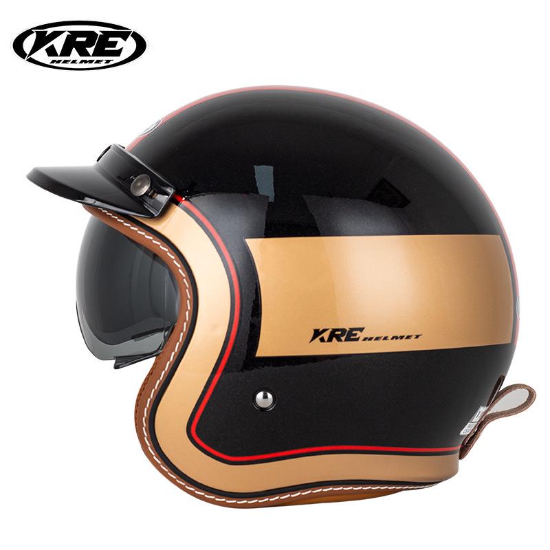 "KT67 Retro Summer Motorcycle Helmet for Men and Women"