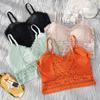 Women Lace Bras Top Comfortable Bralette Solid Color Add Pad Lingerie Beauty Back Underwear Sexy Vest Female Wireless Bra