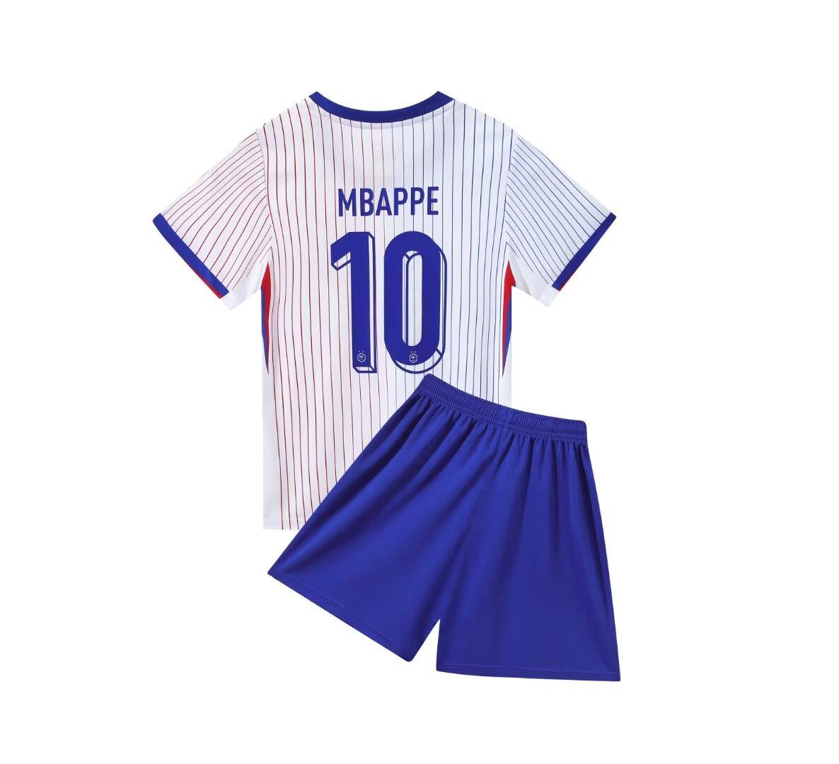 24-25 France Away No. 10 National Team Football Jersey Children S Clothing Children S Set Size 14-30 14 yards/90