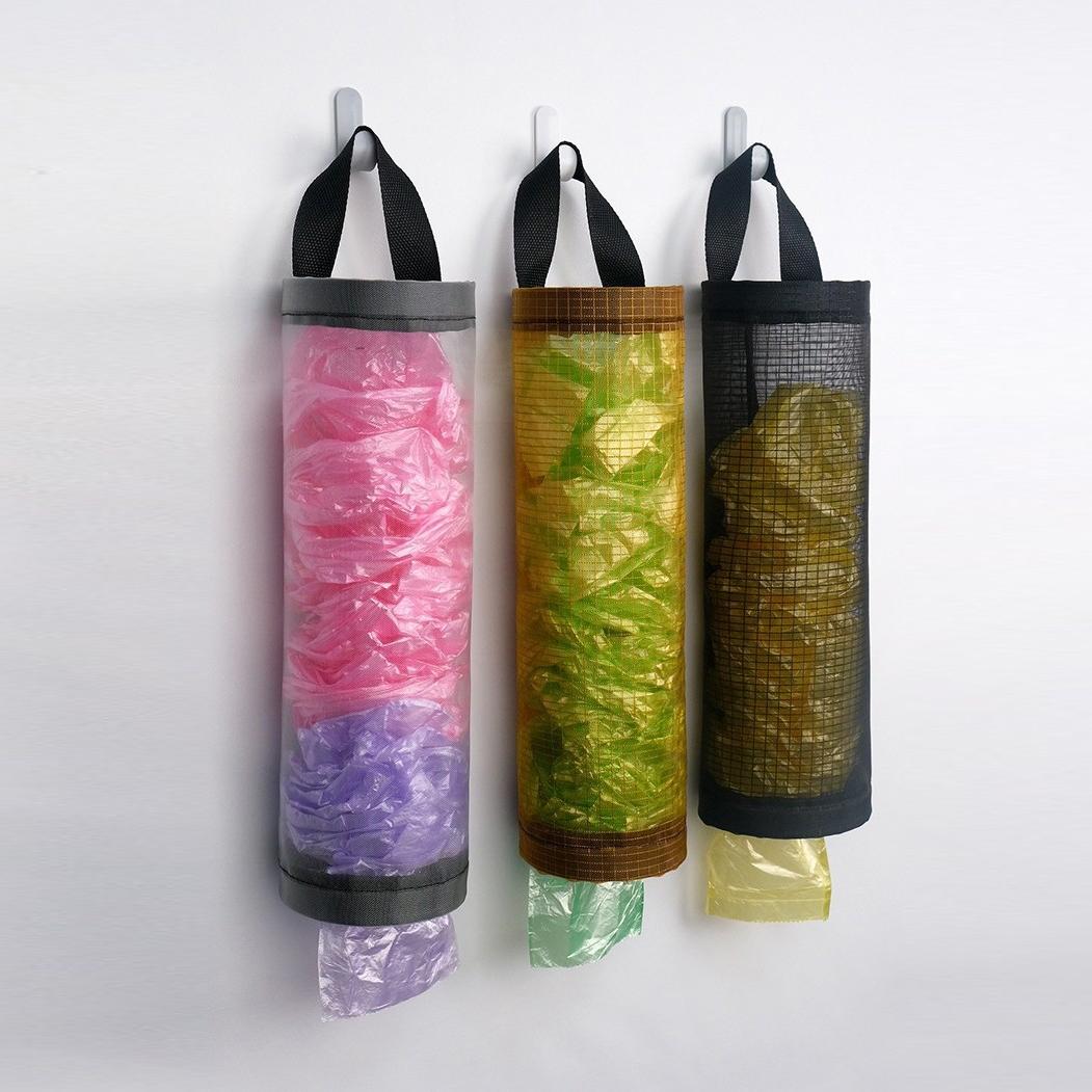 

1PC Storage Bag Wall Mounted Plastic Bag Garbage Bag Sorting Bag Kitchen Wall Mounted Storage Hanging Bag