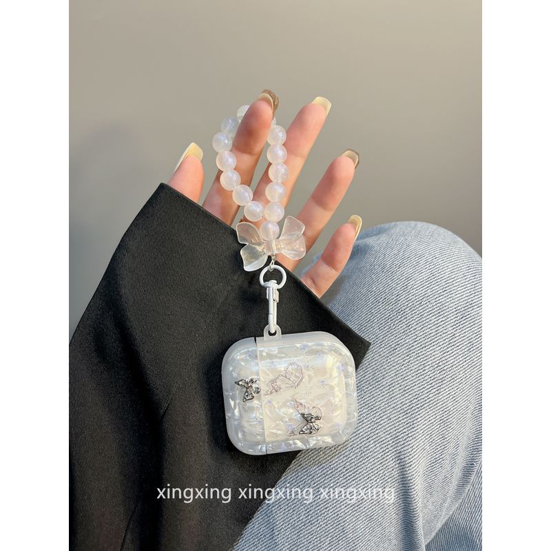 INS Advanced Shell Pattern Stereo Butterfly for Airpodspro2 Protective Case Apple 3 Generation 4 Generation Bluetooth Headset Case