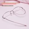 Women's Elegant Ultralight Pure Titanium Half-Rim Glasses for Myopia, Astigmatism, or Reading