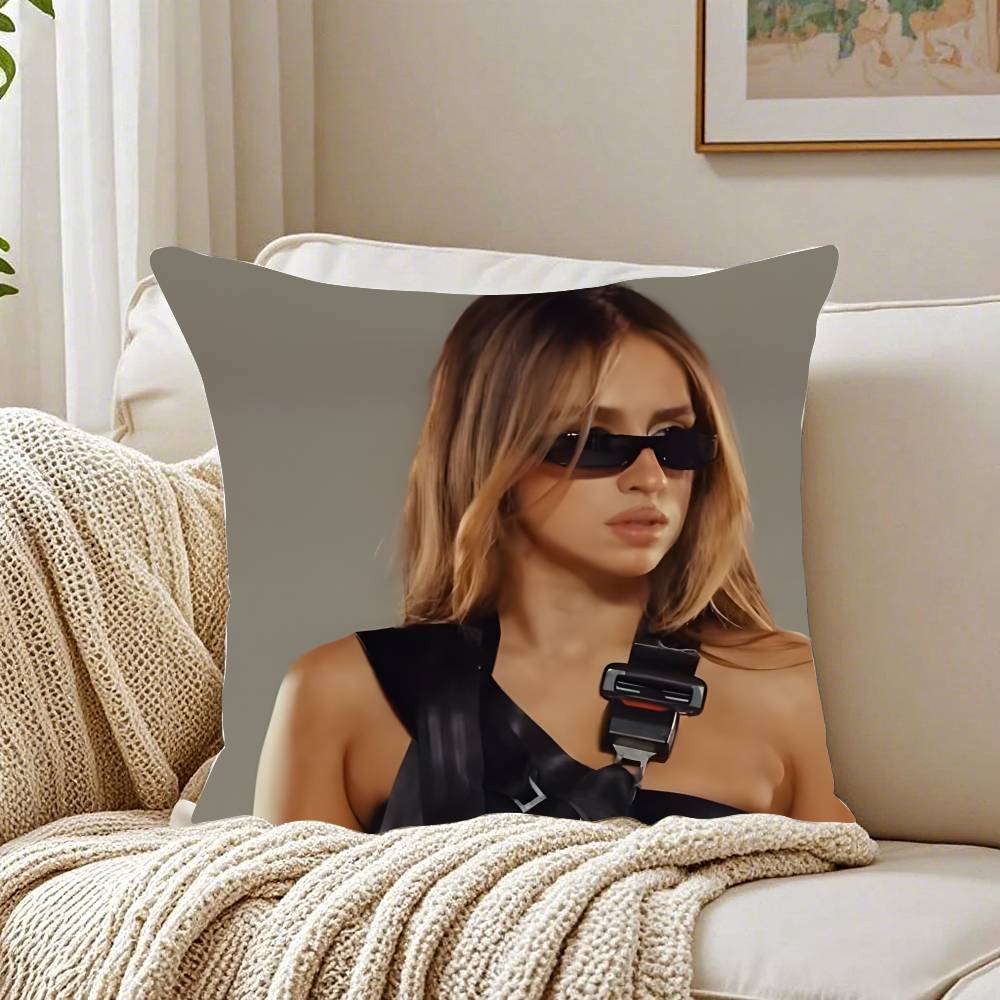 T-Tate McRae Singer Pillow Case Pattern Printed Pillowcase for Living Room Sofa Cushion Cover & Bedroom Decor