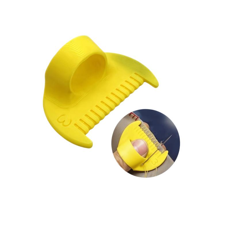 Proste narzędzia do szycia - Trwały plastikowy zamek krawędziowy i narzędzia do szycia dla początkujących i seniorów, odstępy 4 mm i 3 mm, idealne do majsterkowania ręcznego