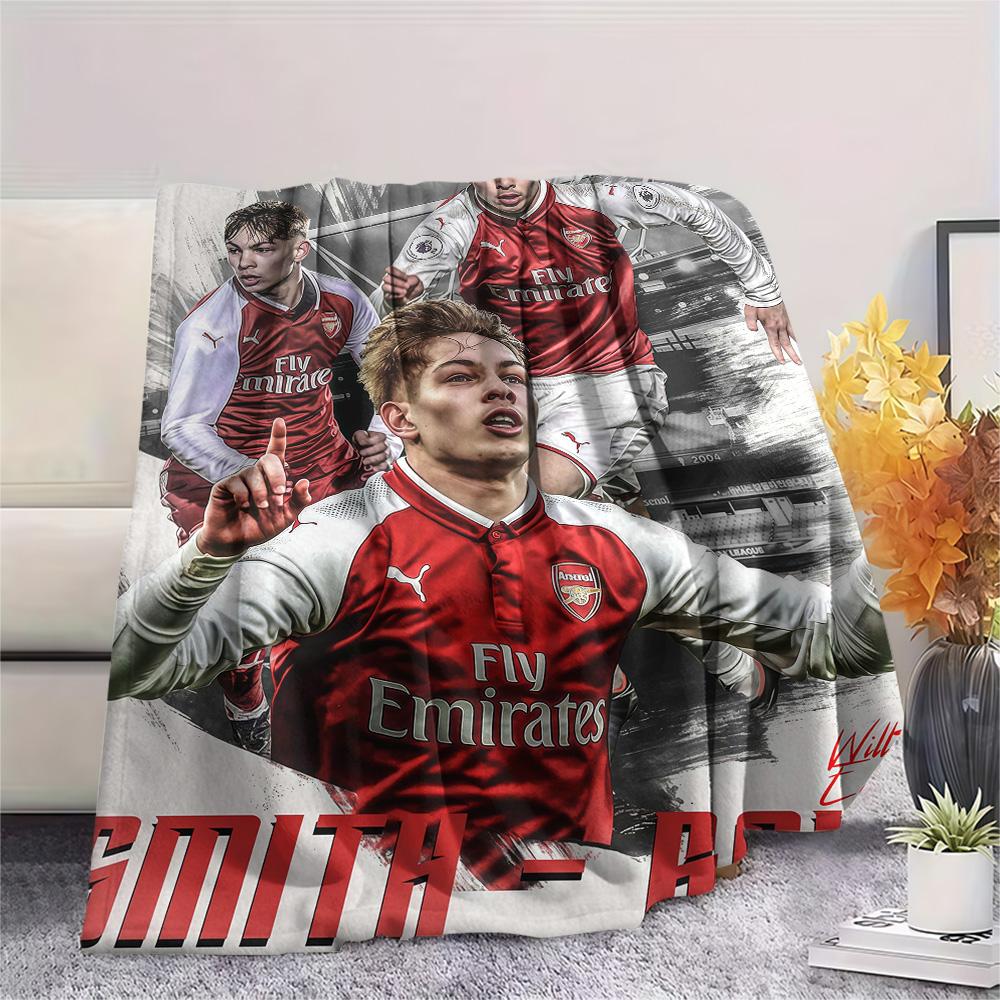 Coperta a Flanella con Stampa Arsenal Football Club, Alta qualità, Confortevole per Tutte le Stagioni, Arredamento per la Casa, Calore e Comfort