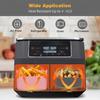 Silicone Air Fryer Liner Food Grade Non-Stick Mat Heat Resistant Reusable Baking Pan Liner Dishwasher Safe Fryer Basket Insert