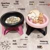 UFO Pet Bowl Stand: Anti-Tip, Elevated Bowl for Cats and Dogs - Neck Protection for Food & Water