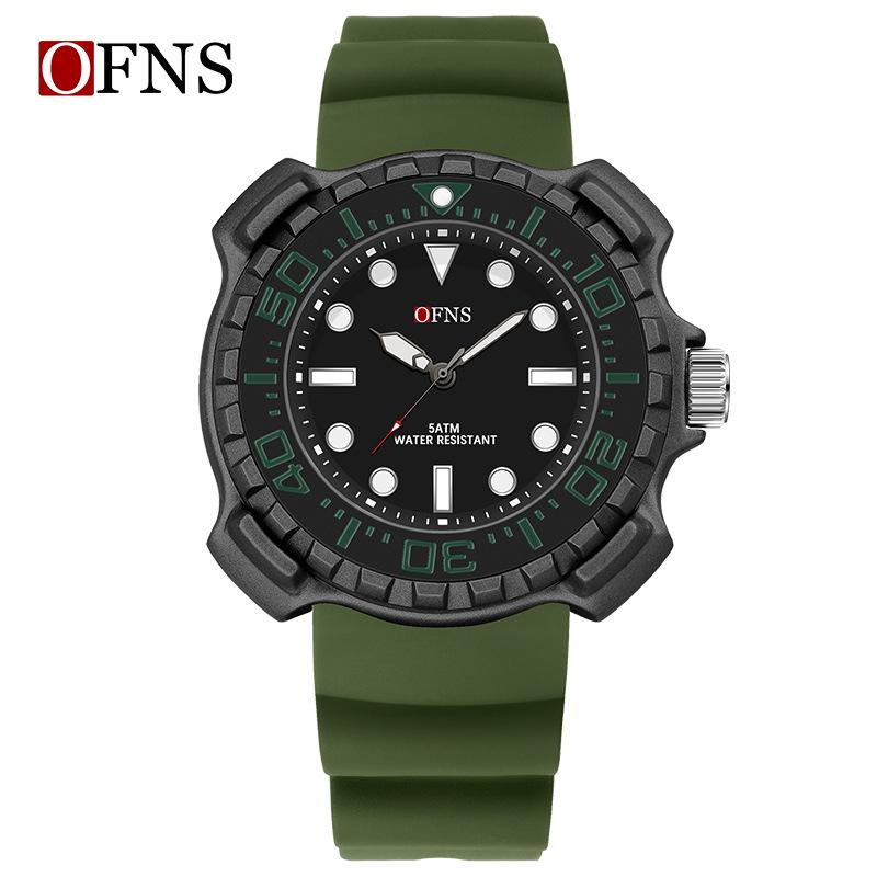 OFNS Luminous Waterproof Quartz Watch - Fashionable Men's and Women's Simple Design with Japanese Movement.