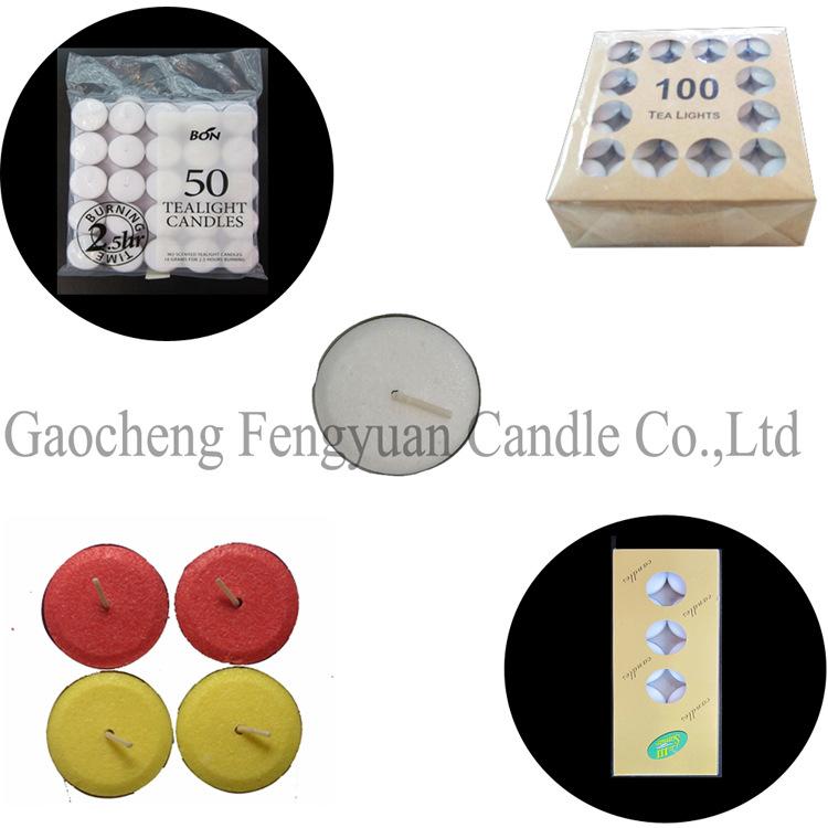 White Tealight Candles Elegant Tea Lights for Decor and Favors