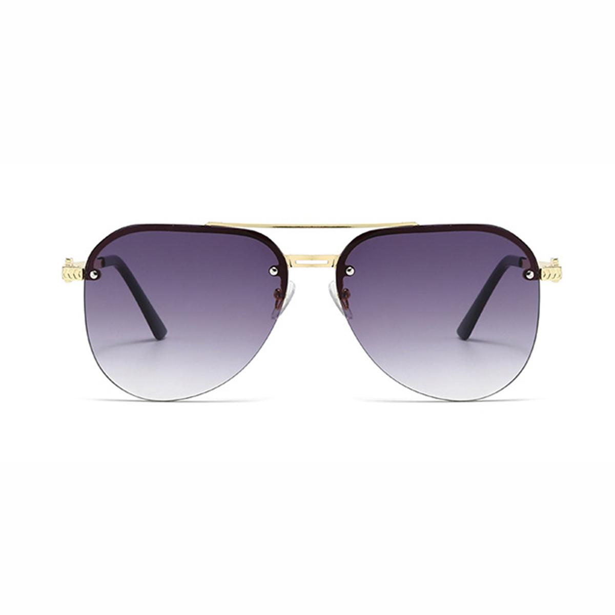 

Sunglasses Half Frame Toad Big Frame Sunscreen Face Small Fashion Double Beam Driving Sunglasses for Men and Women.