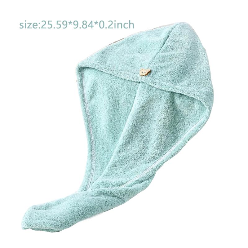 Bonetă de păr din catifea corală, Bonetă de păr super absorbantă pentru sală, Bonetă de păr pentru duș