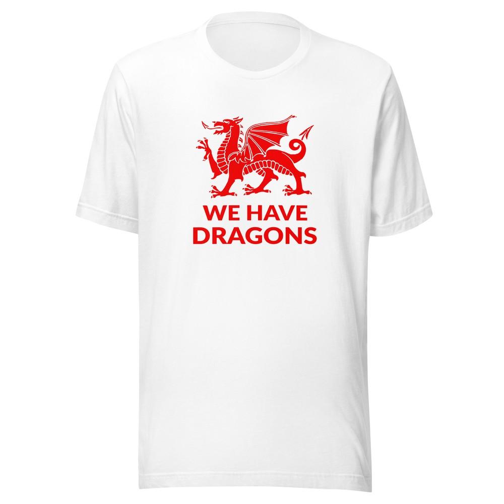 WREXHAM AFC Shirt Red  WE HAVE DRAGONS  Logo League Football Soft Tee XS-5XL Unisex T-Shirt XL