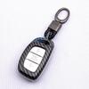 Carbon Fiber Smart Key Fob Cover Case Chain Ring For Hyundai Tucson Elantra Ioniq Sonata  Accessories