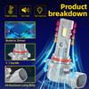 2PCS 35000LM H7 H1 9005 HB3 CANBUS Headlight Bulbs 9006 HB4 H4 Led Lights 6000K White Automobile Fog Light 160W Head Lamp Bulbs