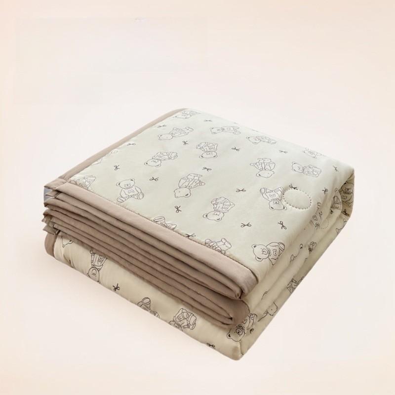 Rabbit Printed Flower Washed Cotton Summer Air Conditioner Quilt For Bedroom