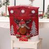 Husă Scaun Crăciun 3D Desene Animate Casă Masă Scaun de Cină Păpușă Husă Scaun Decorare Petrecere Crăciun Anul Nou Decor Casă