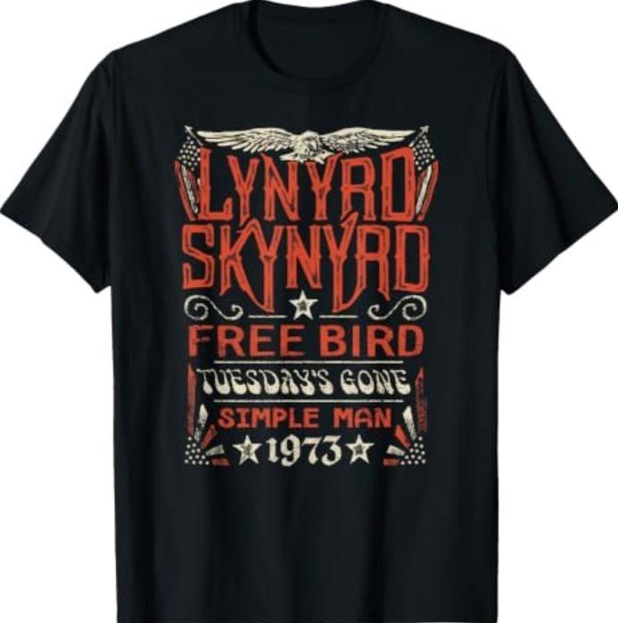 Lynyrd Skynyrd - Free Bird Tuesday's Gone Simple Man Maglietta