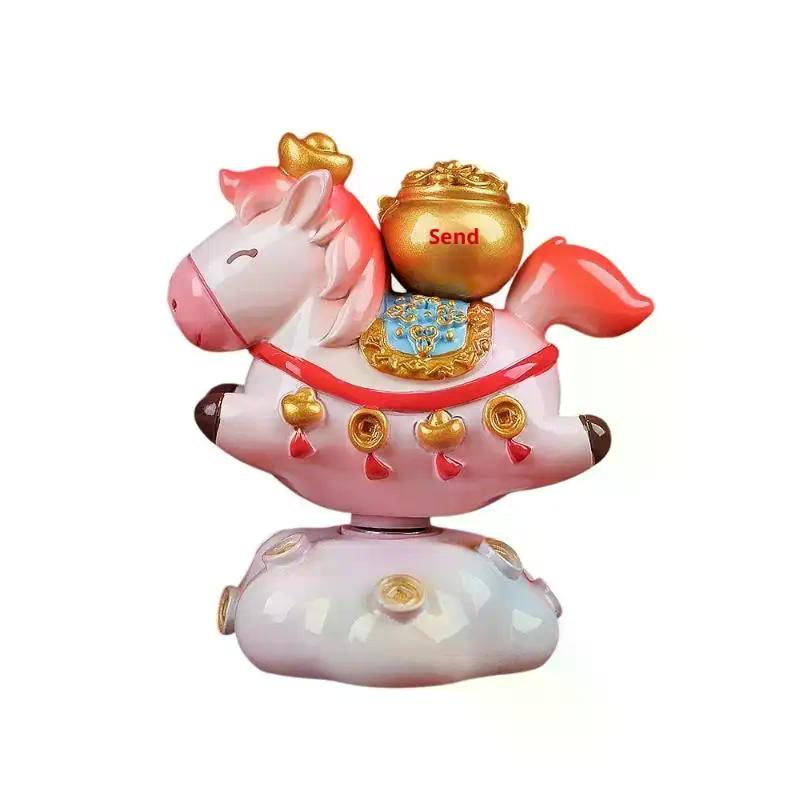 2026 Horse Statue Chinese New Year Feng Shui Tabletop Ornament Mascots For Home Desktop Decoration Chinese Spring Festival Decor