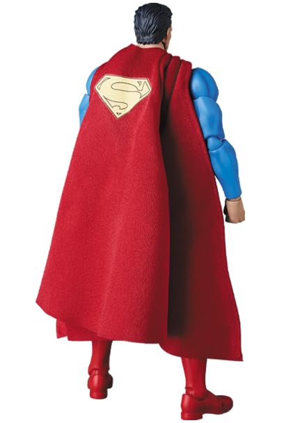 MAFEX Superman HUSH Action Figur Gelenkig Sammlerstück mit rotem Umhang Version. Figur, [Gebraucht]