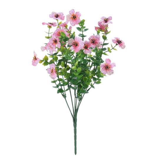 

Искусственный фиолетовый цветок Реалистичная поддельная цветочная ветка Дом Офис Свадебная вечеринка Настольное украшение В помещении На улице Искусственные цветущие растения Декор розовый