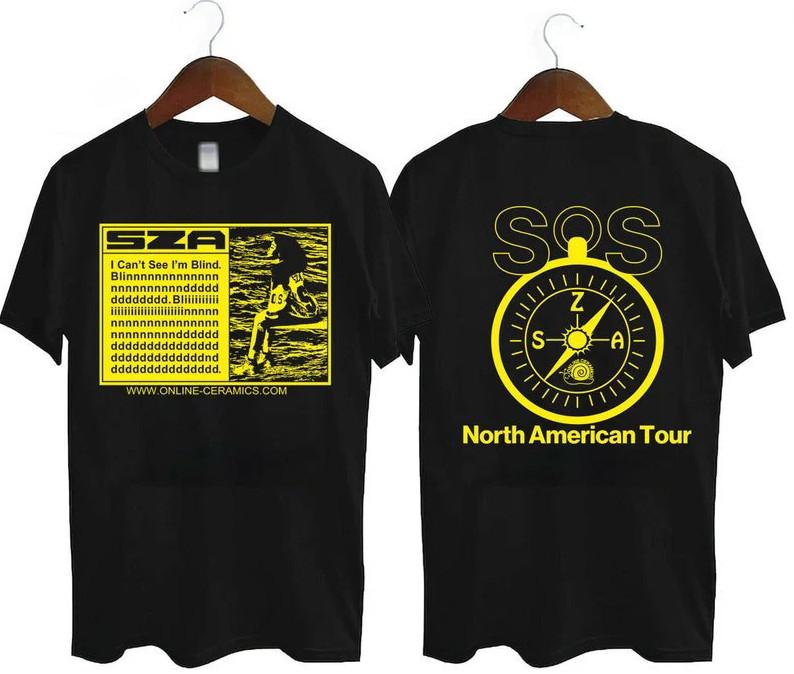 Sza Sos Merch New Tour 2026 Sza North America Tour Shirt. S