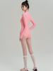 Women's Long Sleeve One-Piece Slimming Surf Swimsuit