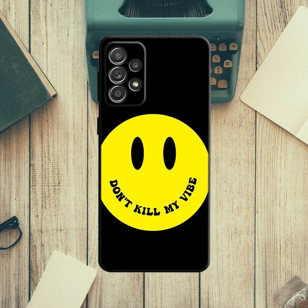 Street Twisty Happy Face Phone Case For Samsung S21,S22 Ultra,S20,S30 plus,S22 plus,S23,S30 ultra 5G Silicone Cover