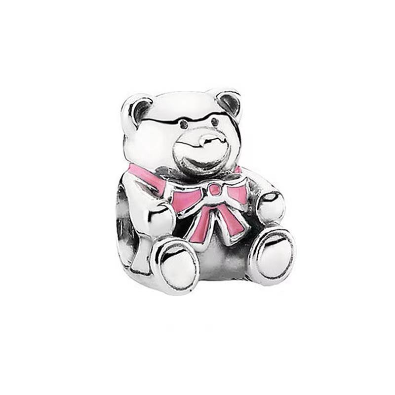 Animal Series Charms Fox Owl Sea Turtle Rabbit Raccoon Highland Cow Beads Fit Bracelets Beads DIY Jewelry Gift