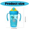 Twin Handle Baby Water Bottle Large Capacity Safe Training Drink Cup for Infants Learning To Drink Independently