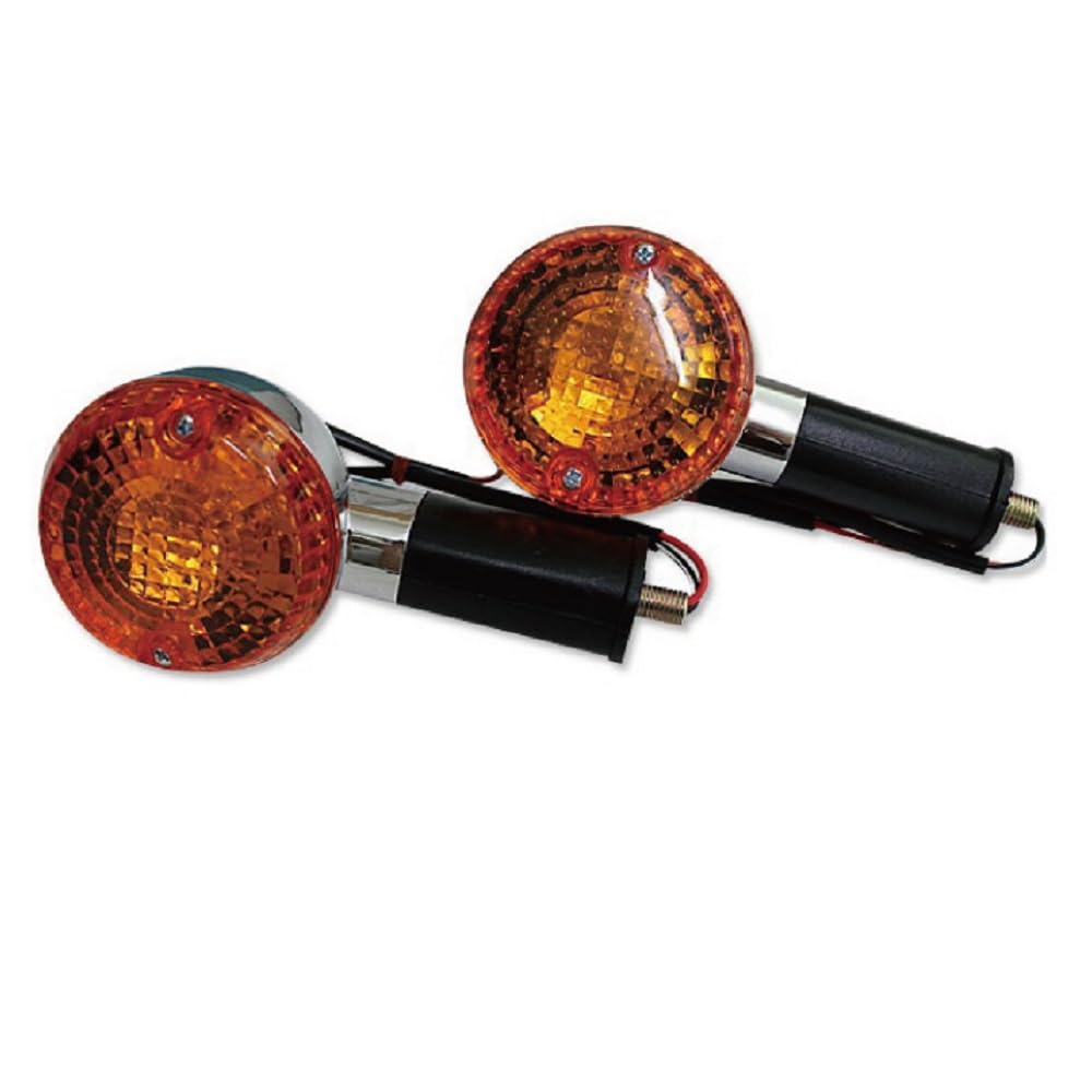 

Оригинальный тип указателя поворота в форме пули, одинарная лампа, оранжевый, комплект из 2 шт.